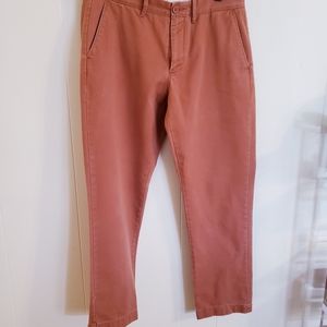 J Crew Factory Mens Pants 32 x 30 Chino Pants Rust